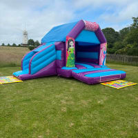 Princess Themed Purple And Blue Bounce And Slide