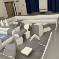 White And Silver Soft Play