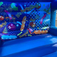 Blue Combi Bouncy Castle