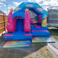 15x12ft Princess Carriage Slide Castle