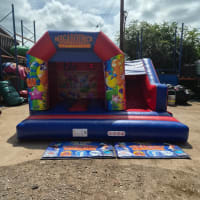 15ft X 15ft Party Time Themed Bouncy Castle
