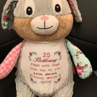 Harlequin Pink Bunny