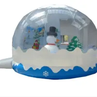 16ft X 19ft Adultchildrens Christmas Themed Snow Globe Bouncy Castle