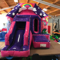 Unicorn Bouncy Castle With Slide