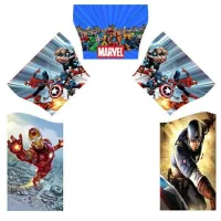 12ft X 18ft Blue And Green Combi - Marvel Artwork