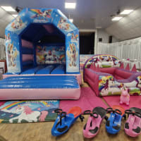 Unicorn Bouncy Castle Party Package