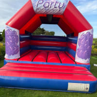 Wide Red And Blue Bouncy Castle 12ft X 15ft