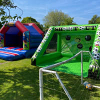 Football Themed Bouncy Castle And Football Penalty Shootout Package
