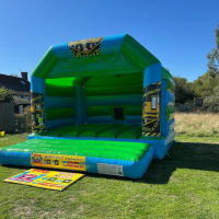 Construction Themed Green And Blue Castle