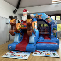 Christmas Bouncy Castle 3d With Slide