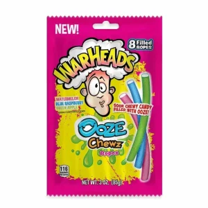 Warheads Sour Ooze Chewz Ropes Bag