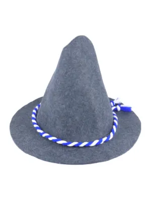 Grey Bavarian Felt Hat