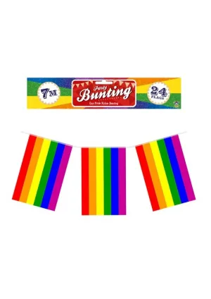 Rainbow/pride Nylon Bunting 7m (24 Flags)