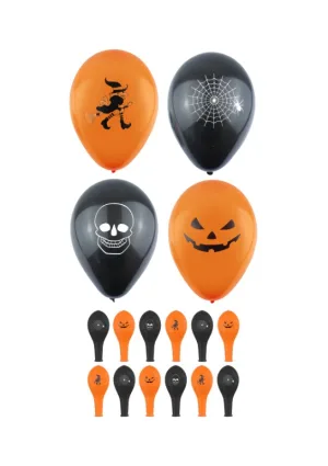 Halloween Balloons Pack Of 12