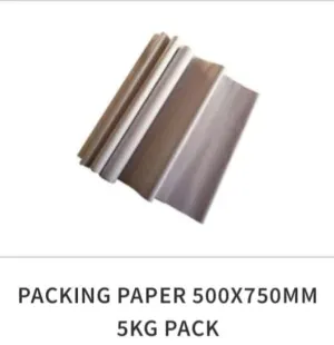 Packing Paper 5kg 500 Sheets £9