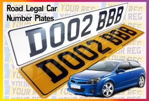 Road Legal Car Number Plates