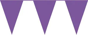 Purple Standard Plastic Bunting 10m (20 Flags)