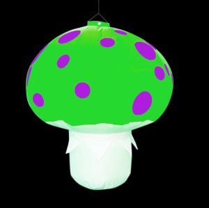 Mushroom 3.6ft Hanging Inflatable - Price To Hire