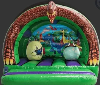3D Dinosaur Activity Bouncy Castle hire in Renfrewshire