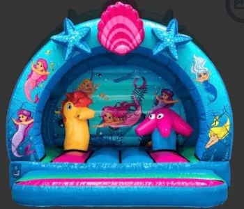 3D Mermaid Bouncy Castle hire in Glasgow
