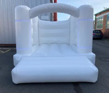 10x12 Gloss White Economy Castle With Shaped Tube