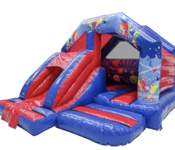 Balloon Front Slide Combo Bouncy Castle hire in Netherlee