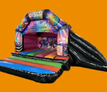 Disco Side Slide Bouncy Castle hire in Glasgow