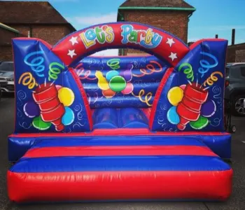 14ft 6 X 11ft 6 X 6ft 6 Wide V Frame Lets Party Blue Castle