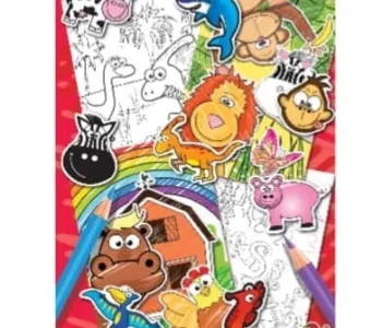 A6 Colouring Book With Stickers