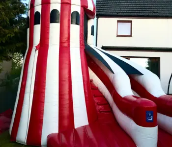 Helter Skelter inflatable slide hire in Renfrewshire