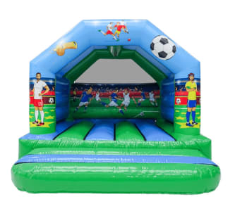 Football Bouncy Castle and Shootout Package hire in Renfrewshire