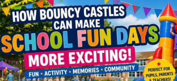 How Bouncy Castles Can Make School Fun Days More Exciting In Co Down  Bounceees Inflatable Hire