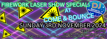 Firework Laser Show Hits Come And Bounce At Chipping Sodbury School Sports Centre