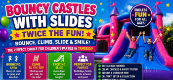 Why Bouncy Castles With Slides Give Children Twice The Party Fun In Tameside