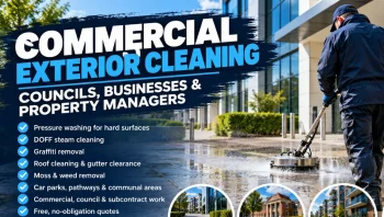 Commercial Exterior Cleaning For Councils, Property Managers And Businesses
