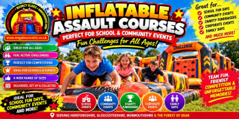 Why Inflatable Assault Courses Are Great For School And Community Events