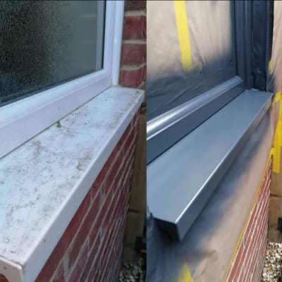 Cleaning And Refurbishing Upvc Windows With Spray Painting