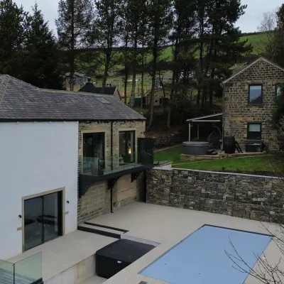 Smooth Resin Bound Finish Around Outdoor Swimming Pool West Yorkshire Done In Vuba Inpanema Beach