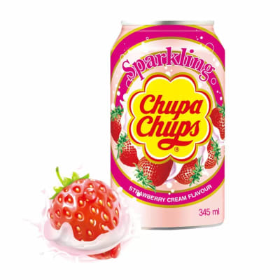 Chupa Chups Sparkling Strawberry Cream Flavour