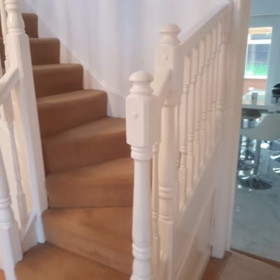 Stairway And Banister Plastering And Painting