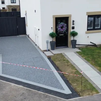 Newly Installed Resin Bound Driveway At A Property In Manvers, Wath  Durable, Low-maintenance, And Visually Appealing Finish
