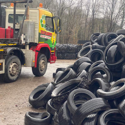 Recycling And Disposal Centre For Rubber Car Tyres