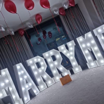 Marry Me Leds To Hire For A Proposal