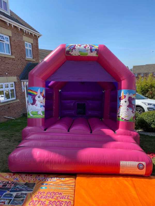 Unicorn Disco Bouncy Castle Hire Barnsley Tarn Party Hire Bouncy Castle Sun Bed Hire Ball Pool 