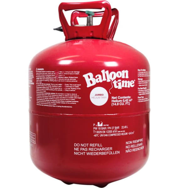 Helium Gas Canister For 50 Balloons Jaqs Party Supplies Party