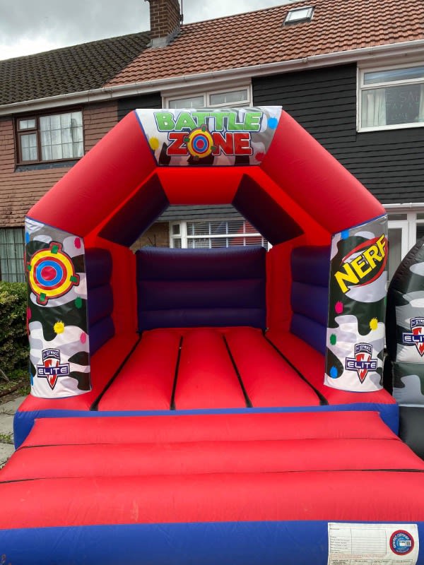 Nerf Castle 11ft X 15ft JMH Leisure Bouncy Castle Hire Manchester