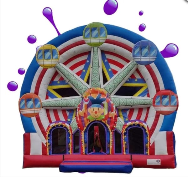 20ft Inflatable Ferris Wheel Multiplay & Slide - Bounce Alot Castle