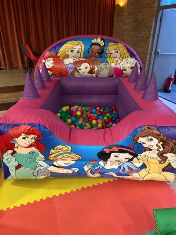 Disney Princess Ball Pool N1 Inflatable Fun Bouncy Castle Hire