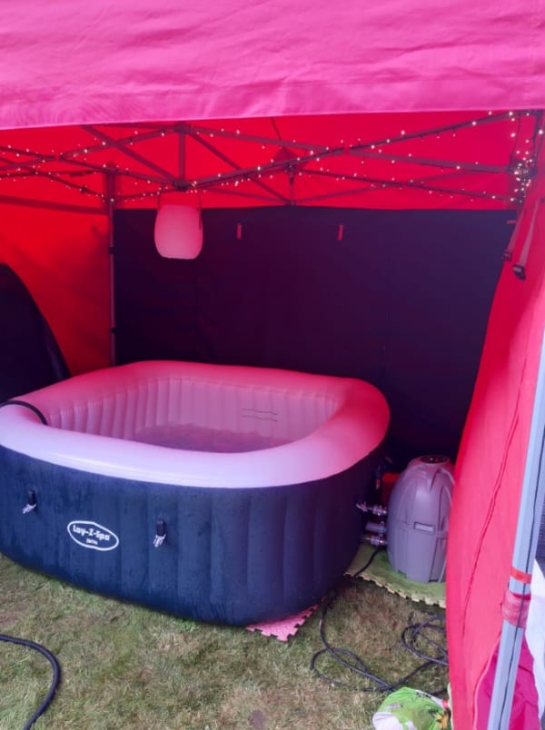 Hot Tub Party Package Bouncy Castle Hire Bridgwater JS Inflatables