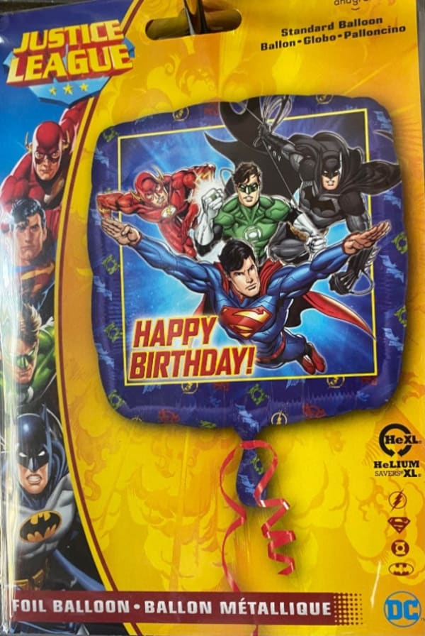 Dc Superheroes Helium Balloon Express Yourself Costume Hire